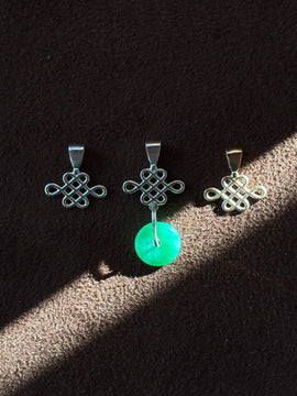 Chinese Knot Pendant with Mini Jade