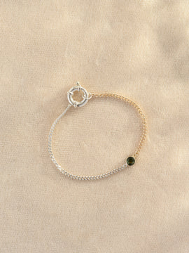 Sapphire Mixed Metal Bracelet #2 | OOAK