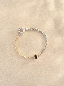 Sapphire Mixed Metal Bracelet #1 | OOAK
