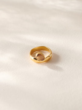 Smokey Quartz Organic Ring