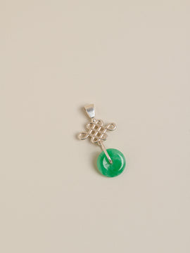 Chinese Knot Pendant with Mini Jade