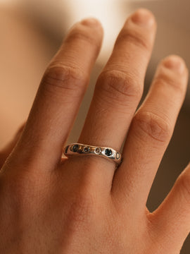 Half Eternity Micro Organic Ring